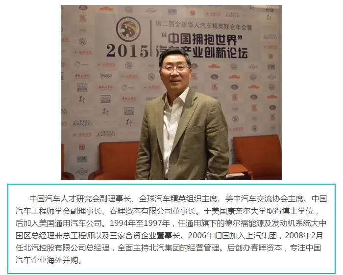 汪大总：新能源汽车必须摆脱对政策的依赖 走真正市场化道路
