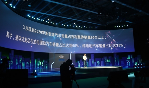 吉利正式发布新能源战略“蓝色吉利行动”，实现五个承诺
